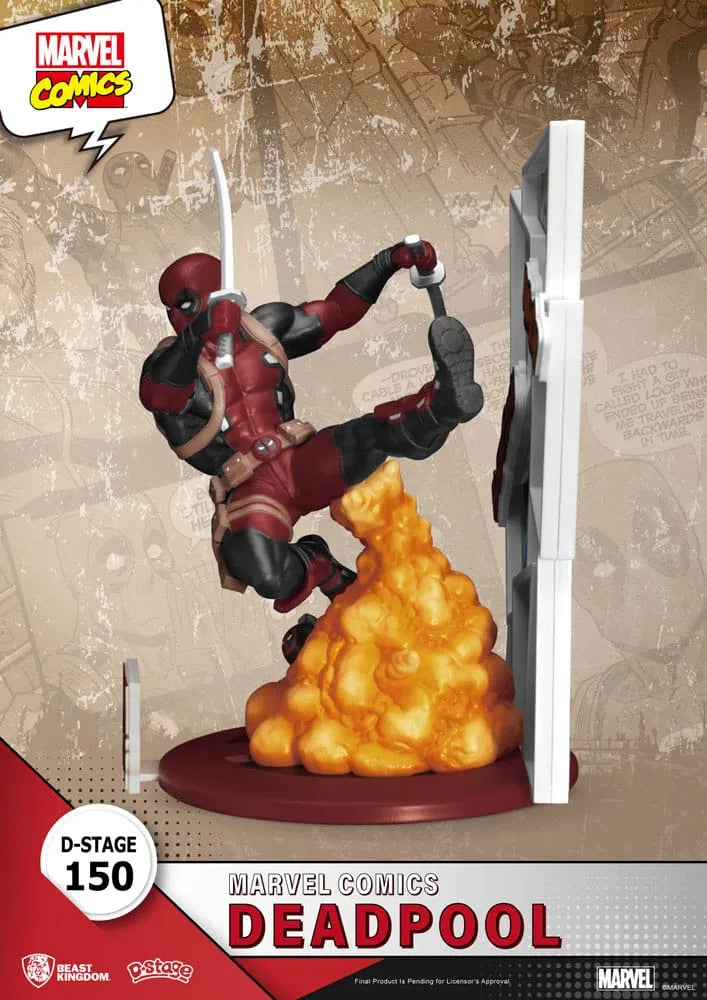 Marvel D-Stage PVC Diorama Deadpool 16 cm - Smalltinytoystore