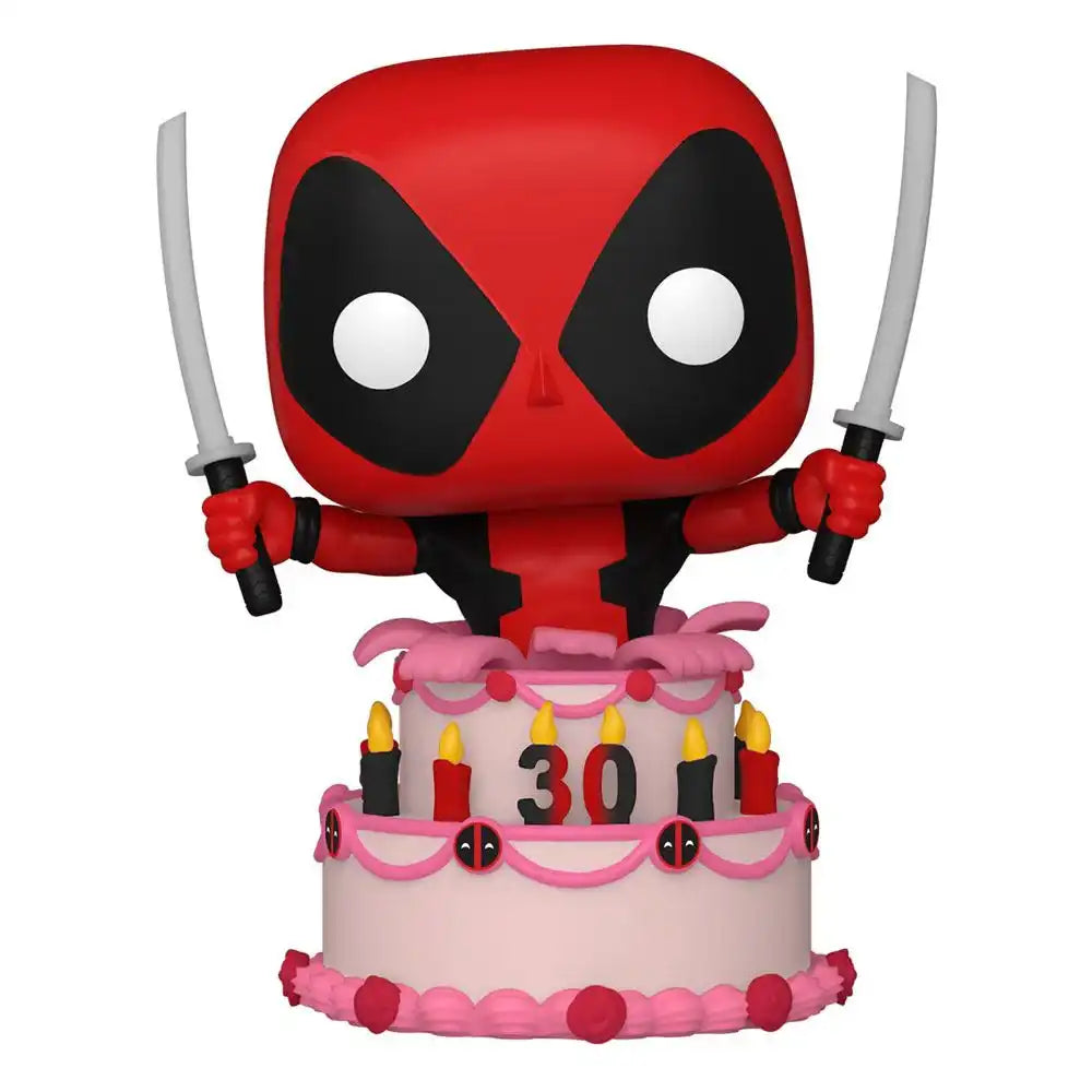 Marvel Deadpool 30th Anniversary POP! Vinyl Figur Deadpool in Cake 9 cm - Smalltinytoystore
