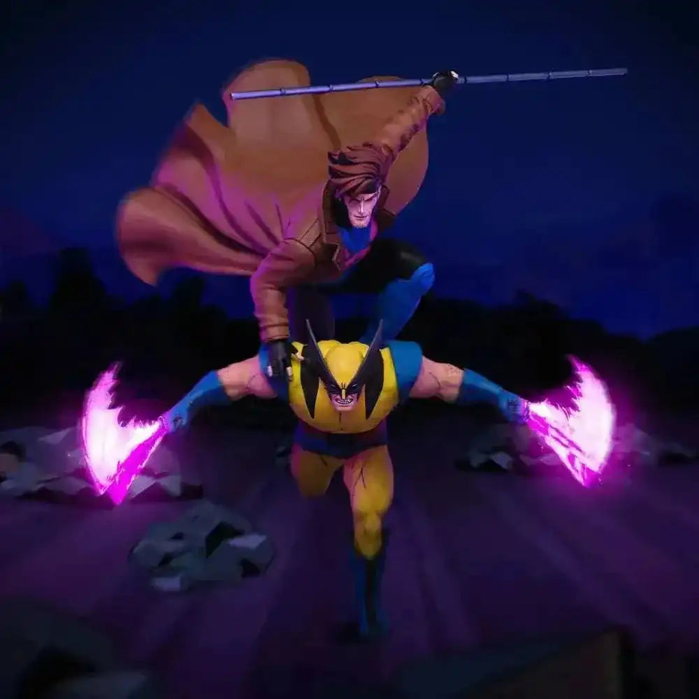 Marvel Deluxe Art Scale Statue 1/10 X-Men´97 Gambit & Wolverine 29 cm - Smalltinytoystore