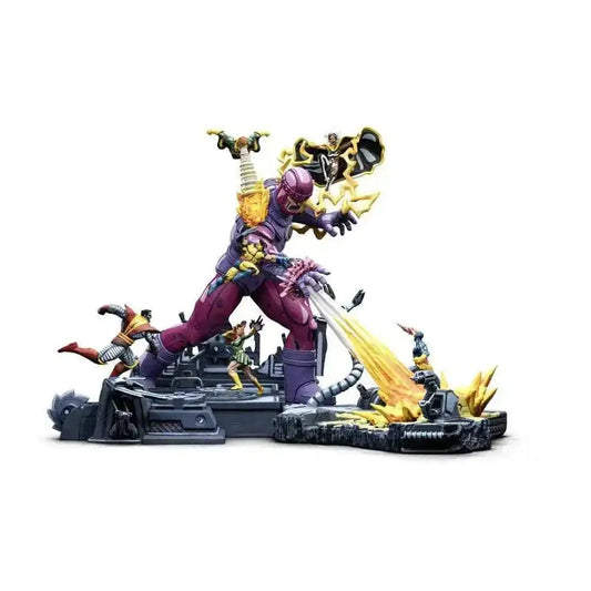 Marvel Demi Art Scale Statue 1/20 X-Men Danger Room Diorama A (Comics Color Variant) 42 cm - Smalltinytoystore