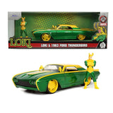 Marvel Diecast Modell 1/24 Ford Thunderbird Loki - Smalltinytoystore