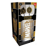 Marvel Glas Tumbler mit Trinkhalmen Logo & Avengers 485 ml - Smalltinytoystore