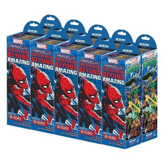 Marvel HeroClix: Spider-Man Beyond Amazing Booster Brick (10) - Smalltinytoystore