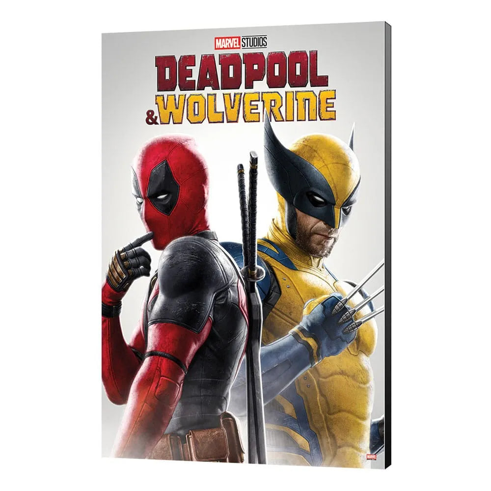 Marvel Holzdruck Deadpool & Wolverine 02 Best friends 35 x 50 cm - Smalltinytoystore