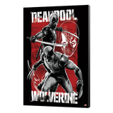 Marvel Holzdruck Deadpool & Wolverine 03 Maximum Effort 35 x 50 cm - Smalltinytoystore