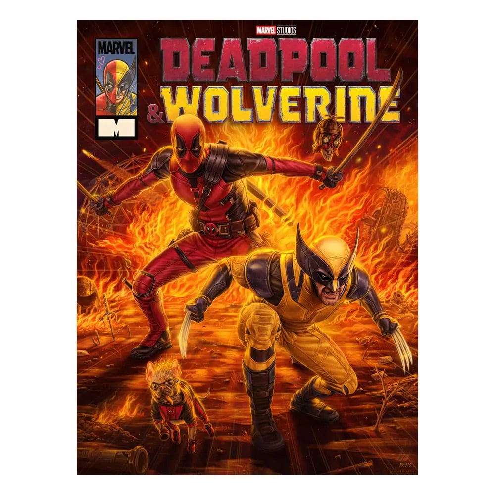 Marvel Kunstdruck Deadpool & Wolverine 46 x 61 cm - ungerahmt - Smalltinytoystore