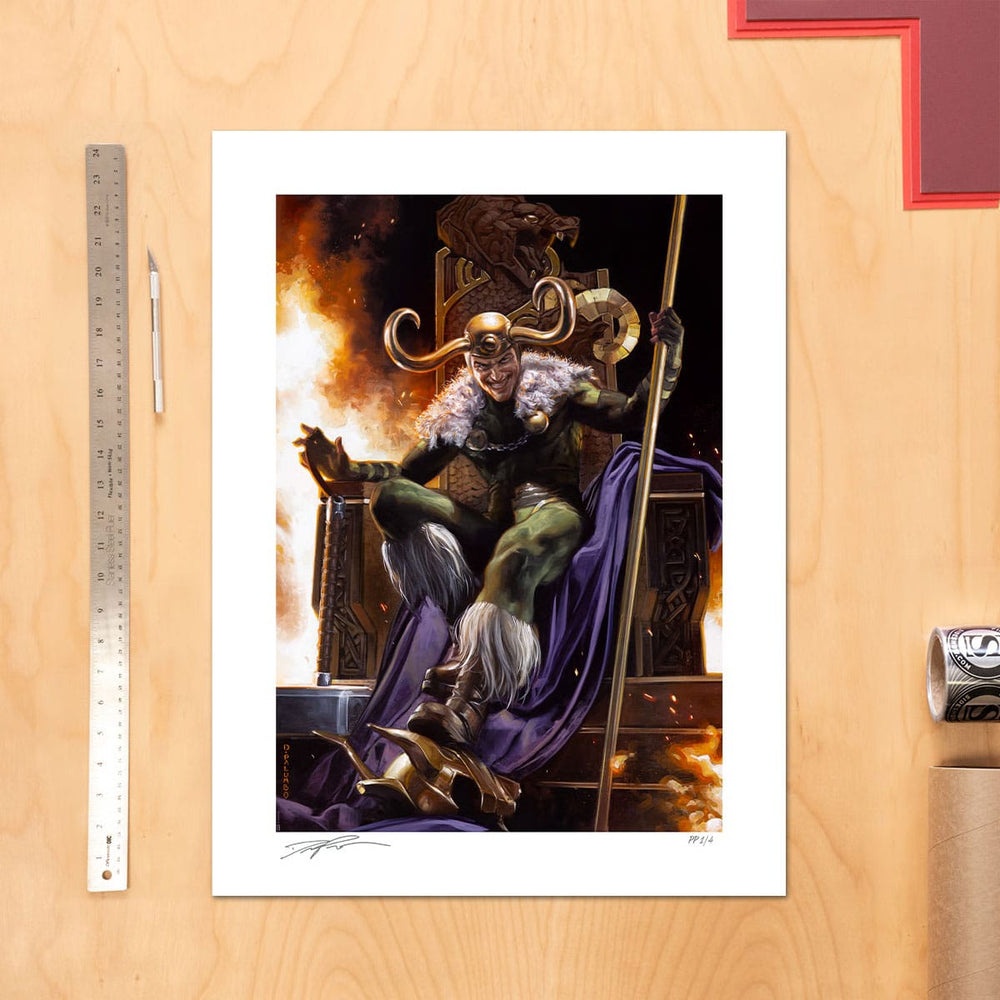 Marvel Kunstdruck Loki: God of Mischief 46 x 61 cm - ungerahmt - Smalltinytoystore