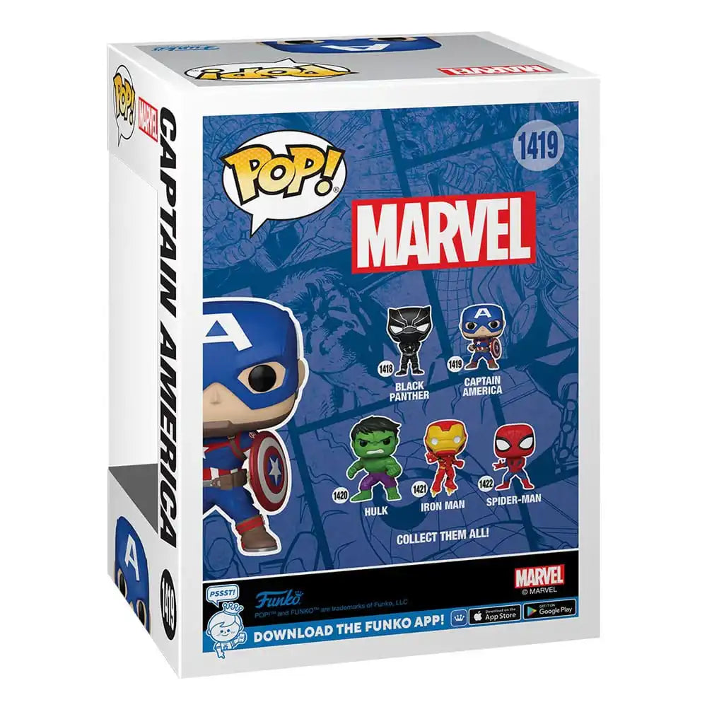 Marvel New Classics POP! Vinyl Figur Captain America 9 cm - Smalltinytoystore