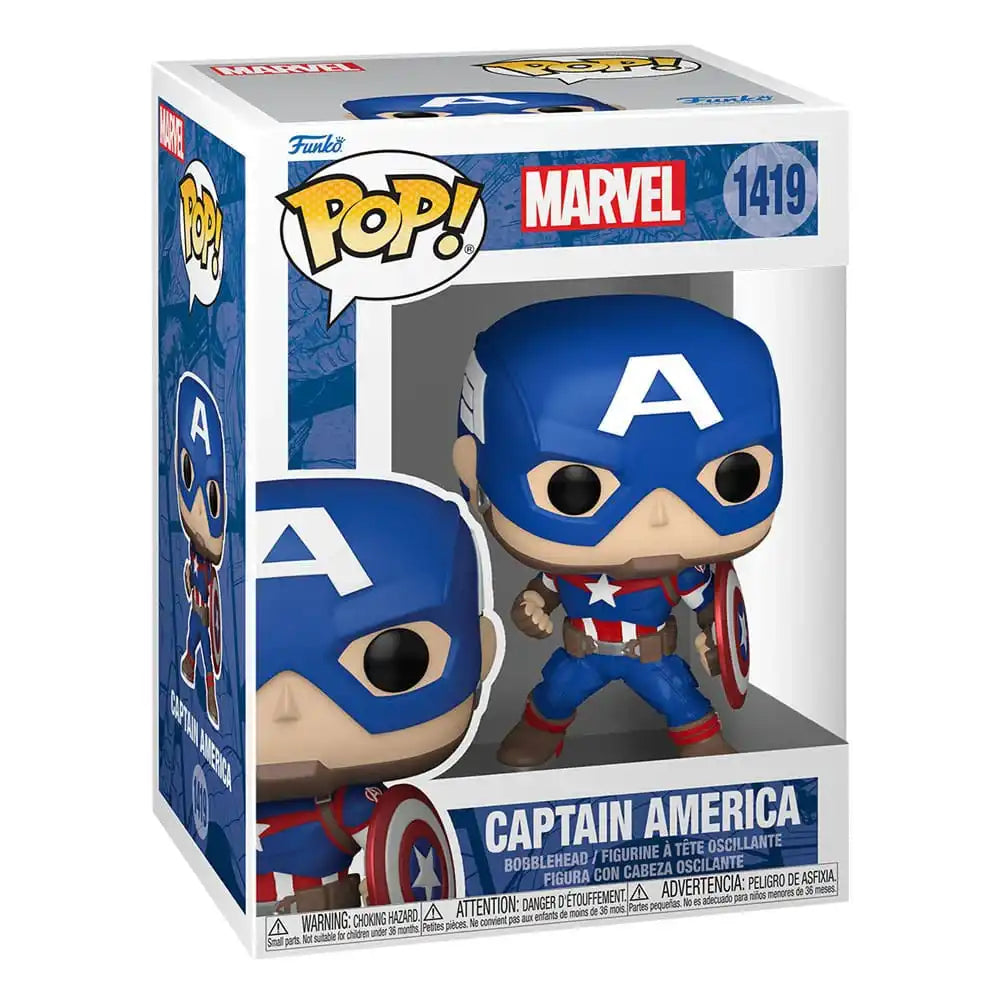 Marvel New Classics POP! Vinyl Figur Captain America 9 cm - Smalltinytoystore