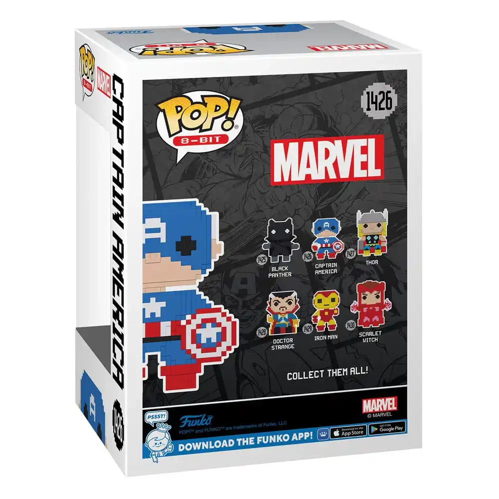 Marvel POP! 8-Bit Vinyl Figur Captain America 9 cm - Smalltinytoystore