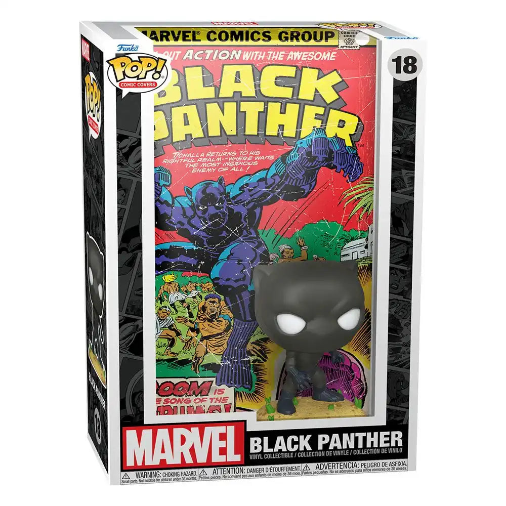 Marvel POP! Comic Cover Vinyl Figur Black Panther 9 cm - Smalltinytoystore
