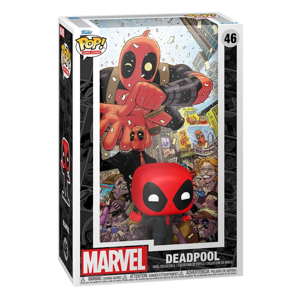 Marvel POP! Comic Cover Vinyl Figur Deadpool (2025) #1 Deadpool in Black Suit 9 cm - Smalltinytoystore
