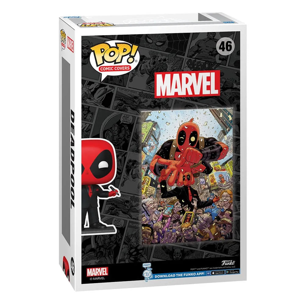 Marvel POP! Comic Cover Vinyl Figur Deadpool (2025) #1 Deadpool in Black Suit 9 cm - Smalltinytoystore