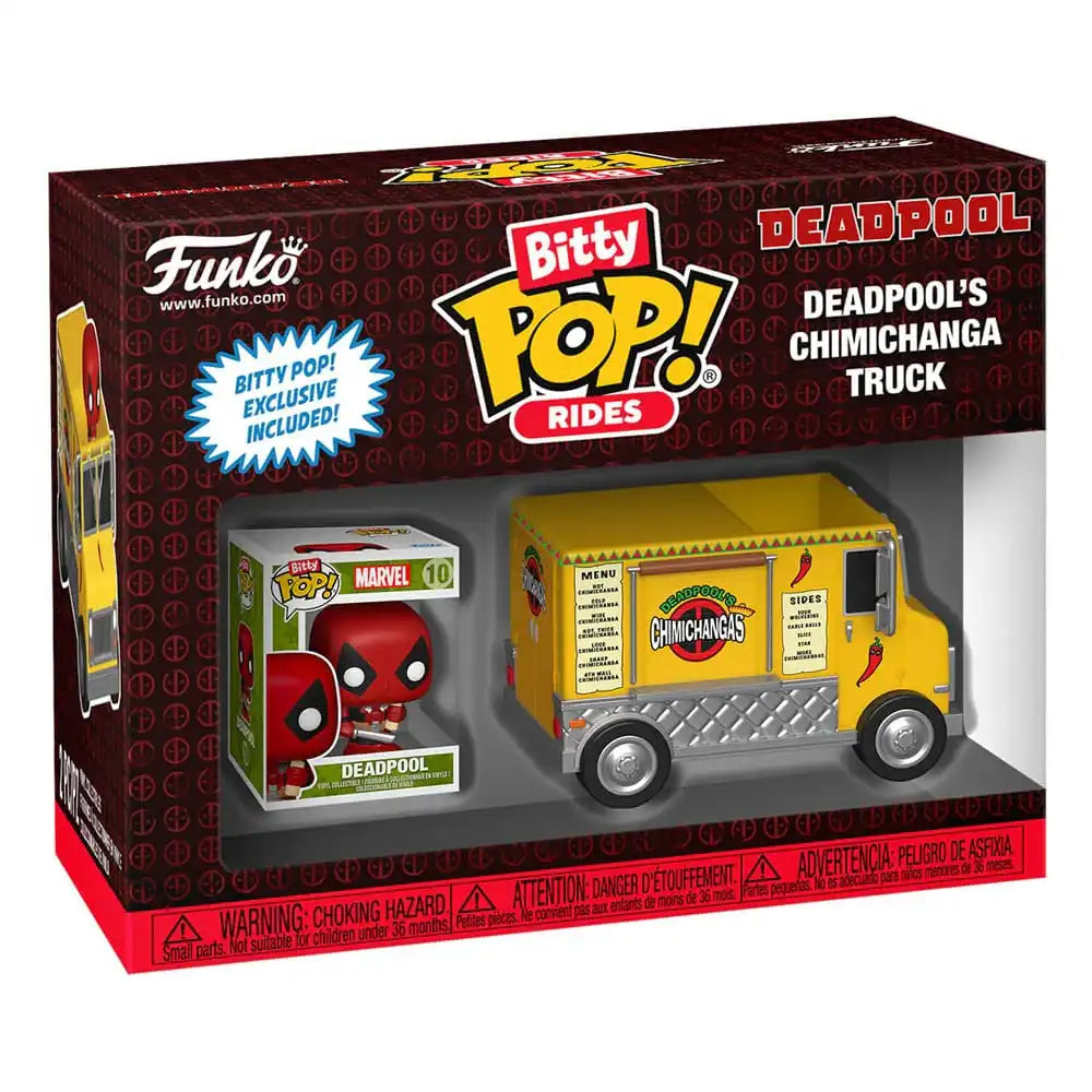 Marvel POP! Rides Vinyl Figur Deadpool w/Chimichanga Truck 2,5 cm - Smalltinytoystore