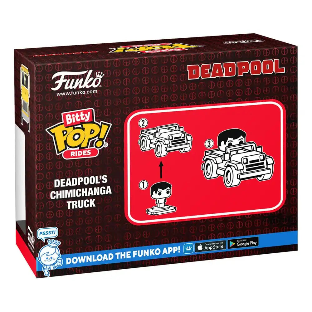 Marvel POP! Rides Vinyl Figur Deadpool w/Chimichanga Truck 2,5 cm - Smalltinytoystore