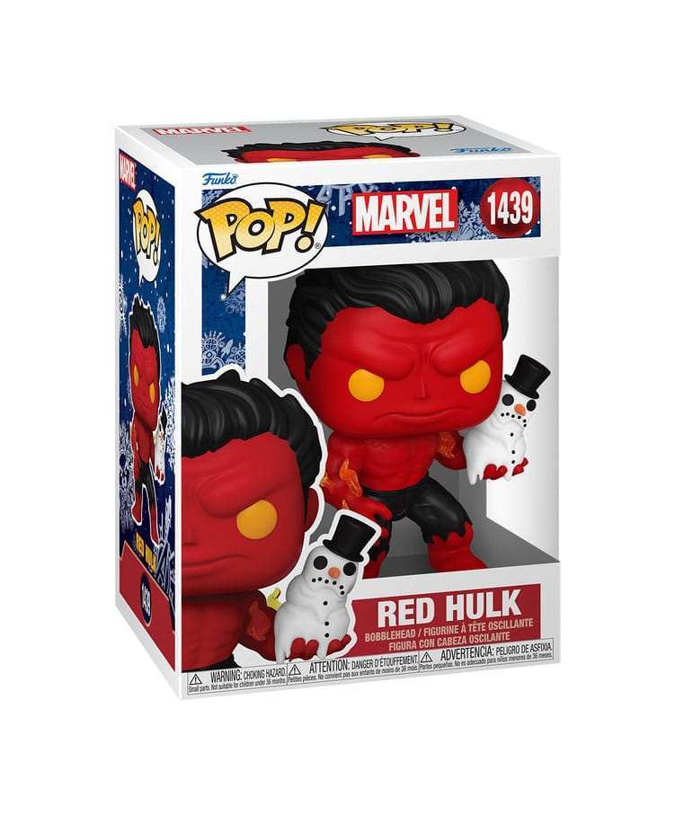 Marvel POP! Vinyl Figur Holiday Red Hulk 9 cm - Smalltinytoystore