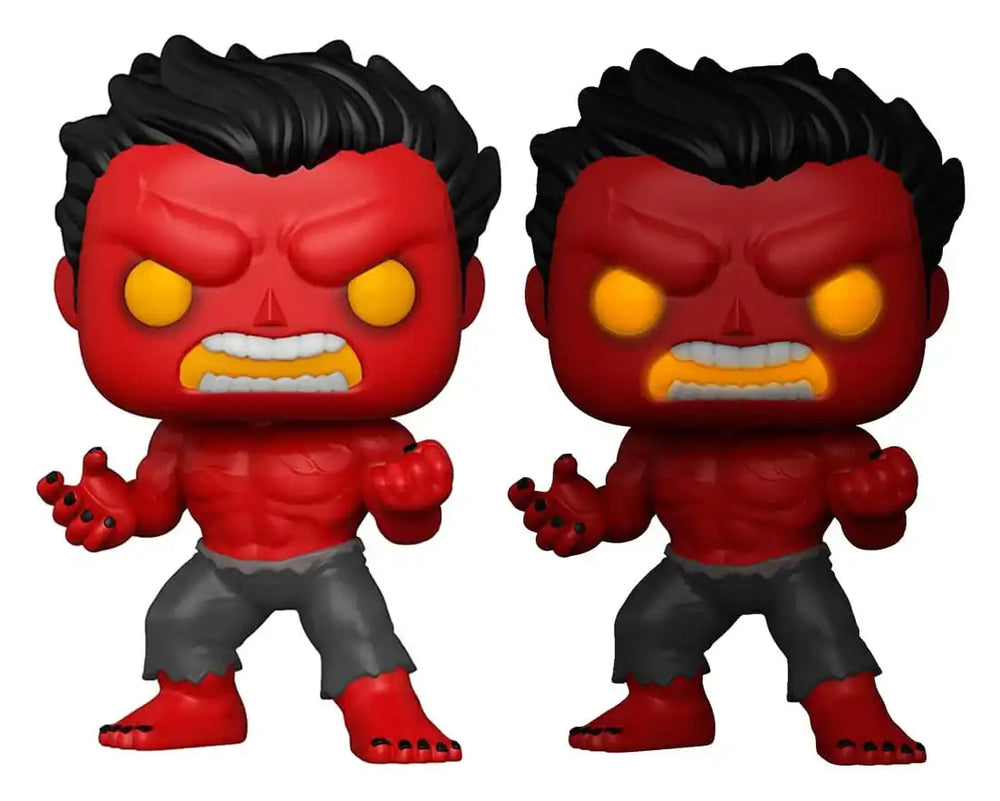 Marvel POP! Vinyl Figur Red Hulk w/(GW)Chase 9 cm Sortiment (6) - Smalltinytoystore
