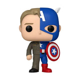 Marvel POP! Vinyl Figur Split- Captain A/Steve R 9 cm - Smalltinytoystore