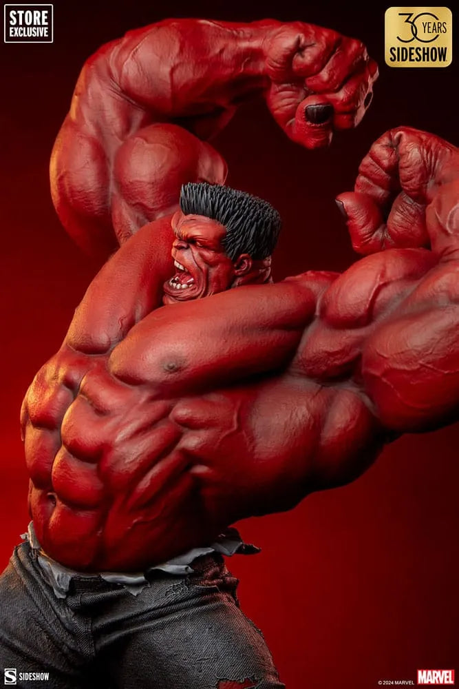 Marvel Premium Format Statue Red Hulk: Thunderbolt Ross 74 cm - Smalltinytoystore