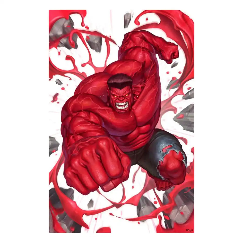 Marvel Red Hulk #1 Kunstdruck Red Hulk 61 x 41 cm - ungerahmt - Smalltinytoystore