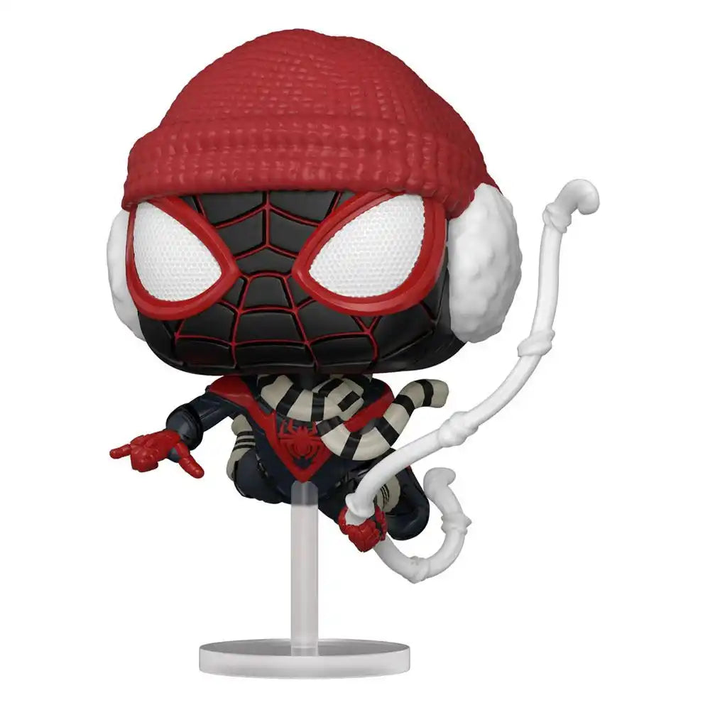 Marvel's Spider-Man POP! Games Vinyl Figur Miles Morales Winter Suit 9 cm - Smalltinytoystore