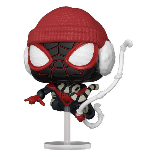 Marvel's Spider-Man POP! Games Vinyl Figur Miles Morales Winter Suit 9 cm - Smalltinytoystore