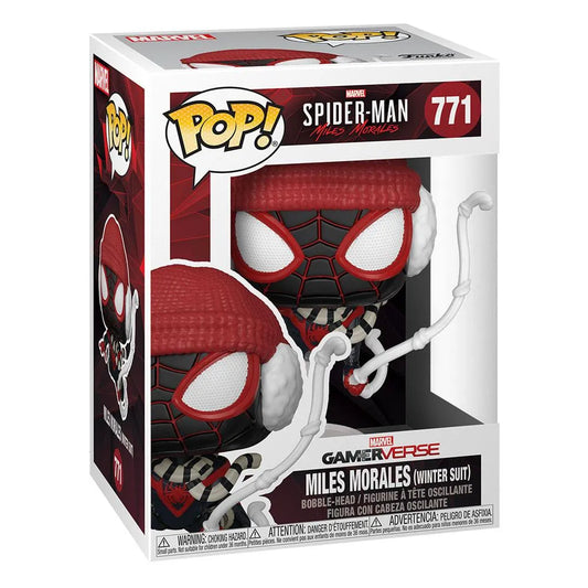 Marvel's Spider-Man POP! Games Vinyl Figur Miles Morales Winter Suit 9 cm - Smalltinytoystore