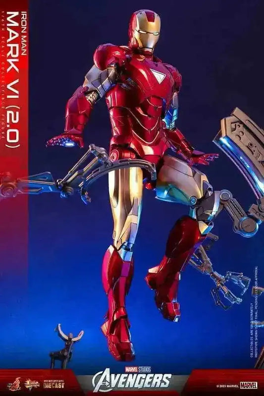 Marvel's The Av gers Movie Masterpiece Diecast 1/6 Iron Man Mark VI (2.0) 32 cm HOT TOYS - Smalltinytoystore