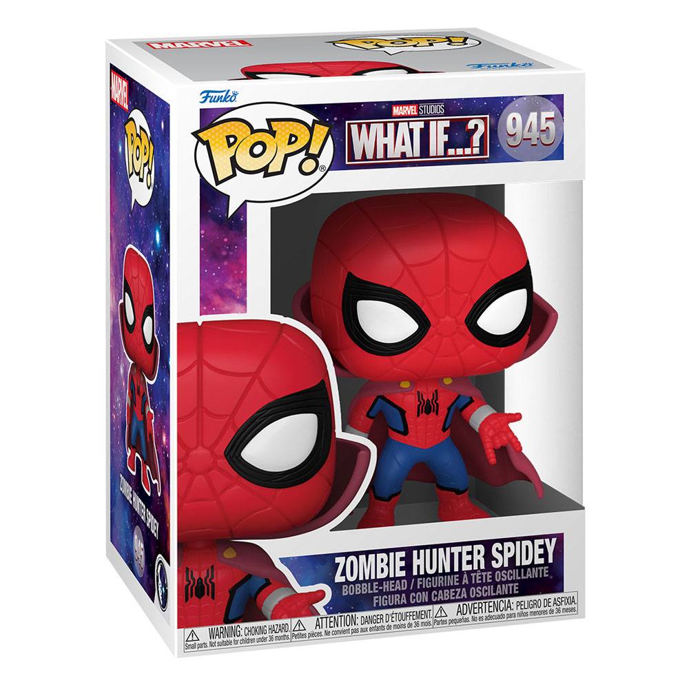 Marvel What If...? POP! TV Vinyl Figur Zombie Hunter Spidey 9 cm - Smalltinytoystore