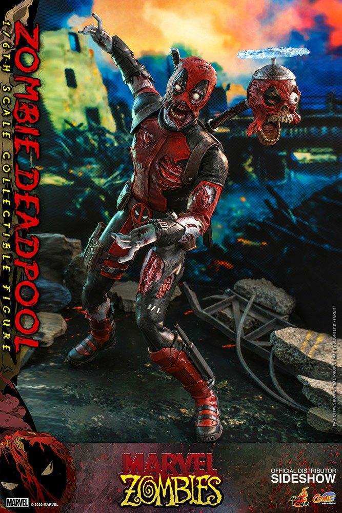 Marvel Zombies Comic Masterpiece 1/6 Zombie Deadpool HOT TOYS - Smalltinytoystore