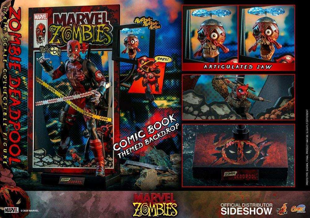 Marvel Zombies Comic Masterpiece 1/6 Zombie Deadpool HOT TOYS - Smalltinytoystore