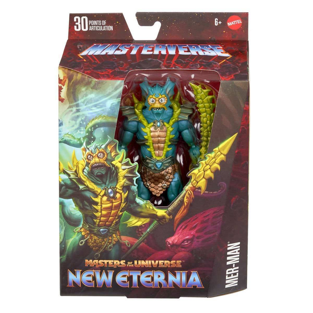 Masters of the Universe Masterverse ETERNIA MER-MAN US CARD - Smalltinytoystore