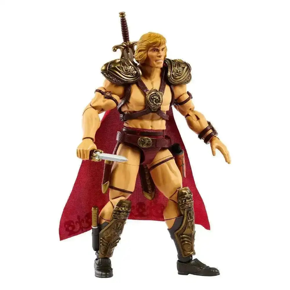 Masters of the Universe Masterverse He-Man Actionfigur mit Schwert, Rüstung und rotem Umhang