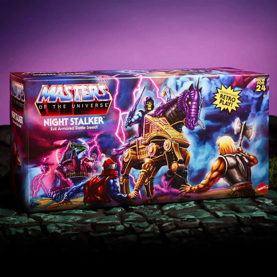 Masters of the Universe Origins Night Stalker Vehicle Mattel Creations US CARD - Smalltinytoystore