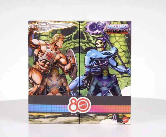 Masters of the Universe Origins Retro Punching He-Man and Skeletor 80th Anniversary EU - Smalltinytoystore