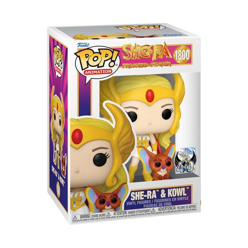 Masters of the Universe POP! & Buddy Vinyl Figur She-Ra w/Kowl 9 cm - Smalltinytoystore