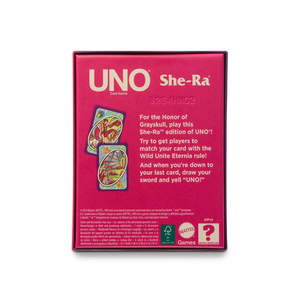 Masters of the Universe UNO Fandom She-Ra: Princess of Power Deck Mattel Creations - Smalltinytoystore