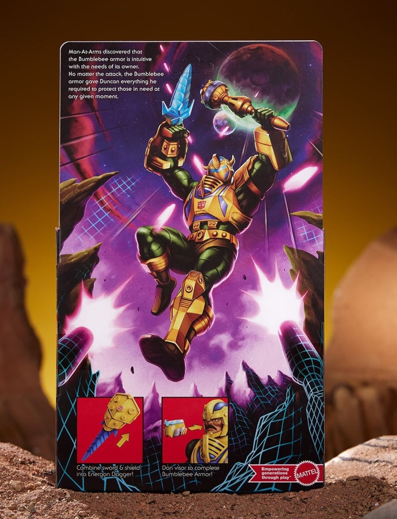 Masters of the Universe x Transformers Bumblebee Armor Man-At-Arms EU Exclusive - Smalltinytoystore