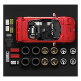 Mattel Brick Shop Hot Wheels Elite Series Bauset 1/16 '90 Acura NSX - Smalltinytoystore