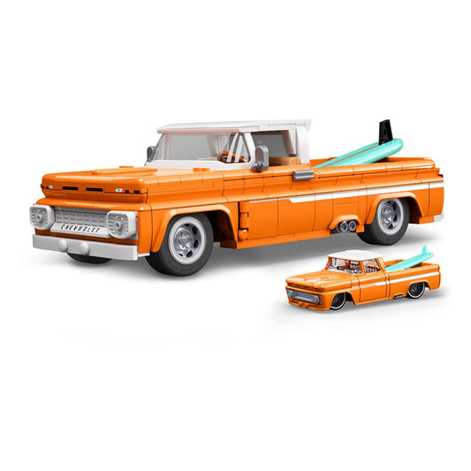 Mattel Brick Shop Hot Wheels Elite Series Bauset 1/16 Custom '62 Chevy Pickup - Smalltinytoystore