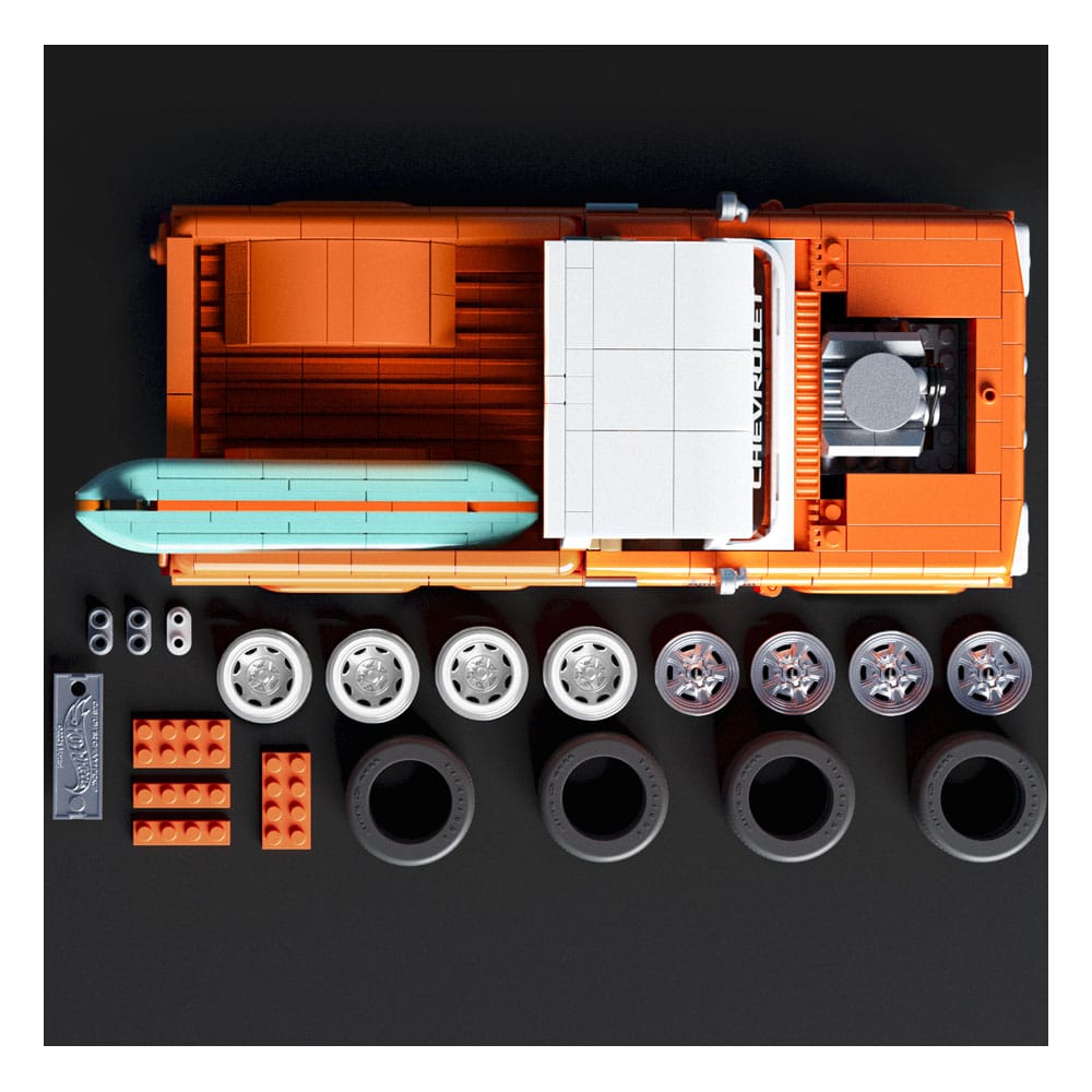 Mattel Brick Shop Hot Wheels Elite Series Bauset 1/16 Custom '62 Chevy Pickup - Smalltinytoystore