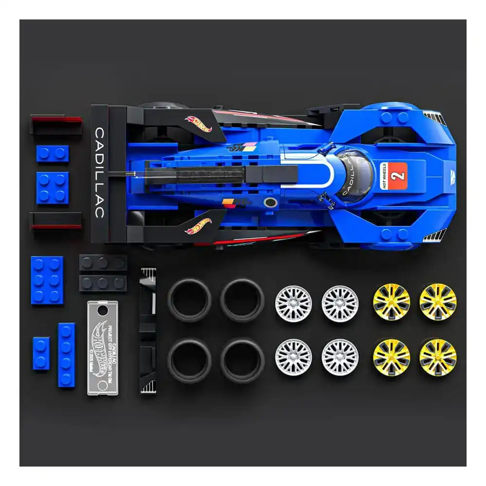 Mattel Brick Shop Hot Wheels Speed Series Bauset 1/32 Cadillac Project GTP Hypercar - Smalltinytoystore