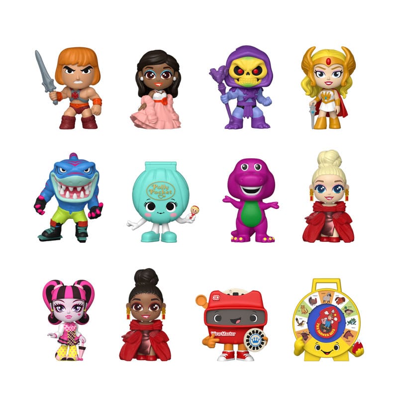 Mattel Retro Toys Mystery Minis Vinyl Minifiguren 6 cm Display (12) - Smalltinytoystore