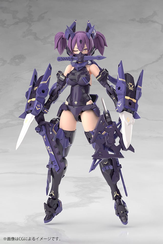 Megami Device Plastic Model Kit 1/1 Asra Ninja Kaname Shadow Edition Full Package 14 cm - Smalltinytoystore