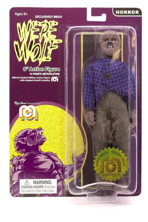 Mego Horror Actionfigur Werewolf (Flocked) 20 cm - Smalltinytoystore