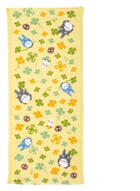 Mein Nachbar Totoro Imabari Handtuch Totoro Clover 34 x 80 cm - Smalltinytoystore