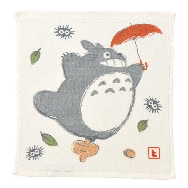 Mein Nachbar Totoro Imabari Mini-Handtuch Totoro Umbrella Big 34 x 36 cm - Smalltinytoystore