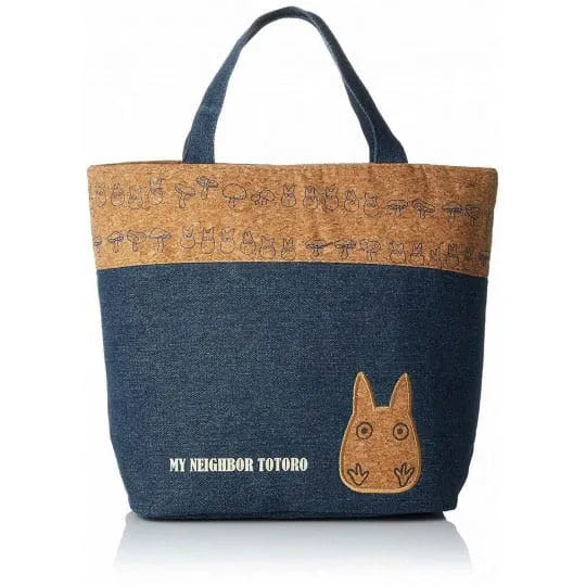 Mein Nachbar Totoro Lunch Tasche cork & denim style Totoro - Smalltinytoystore