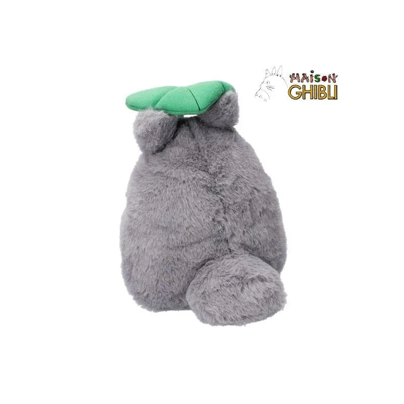 Mein Nachbar Totoro Nakayoshi Plüschfigur Big Totoro with leaf 21 cm - Smalltinytoystore