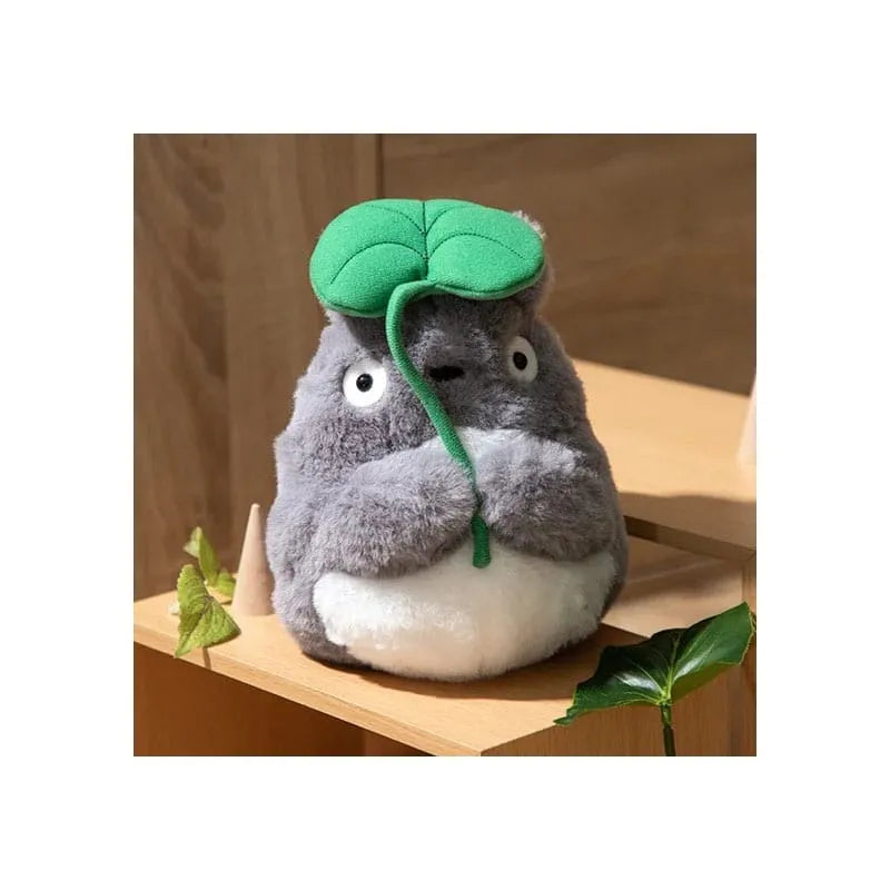 Mein Nachbar Totoro Nakayoshi Plüschfigur Big Totoro with leaf 21 cm - Smalltinytoystore